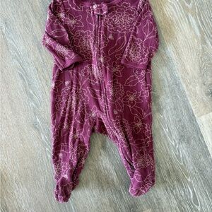 Carter's Purple Floral Kids Footie